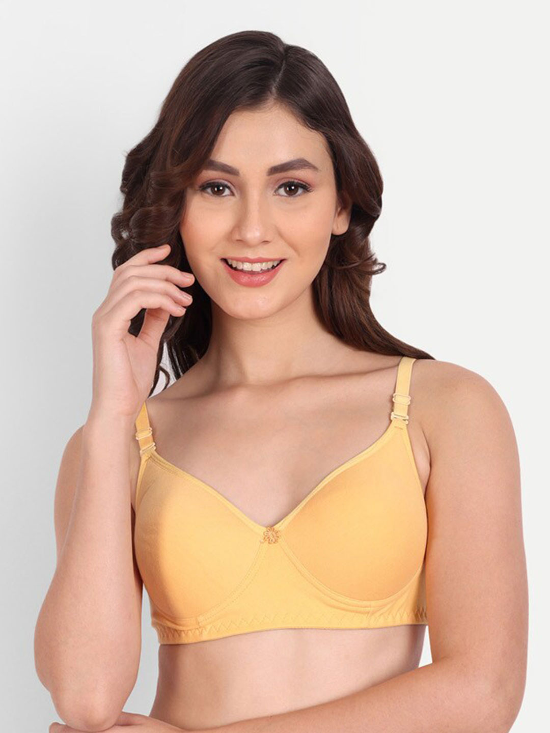 

Liigne Full Coverage All Day Comfort Cotton Everyday Bra, Yellow