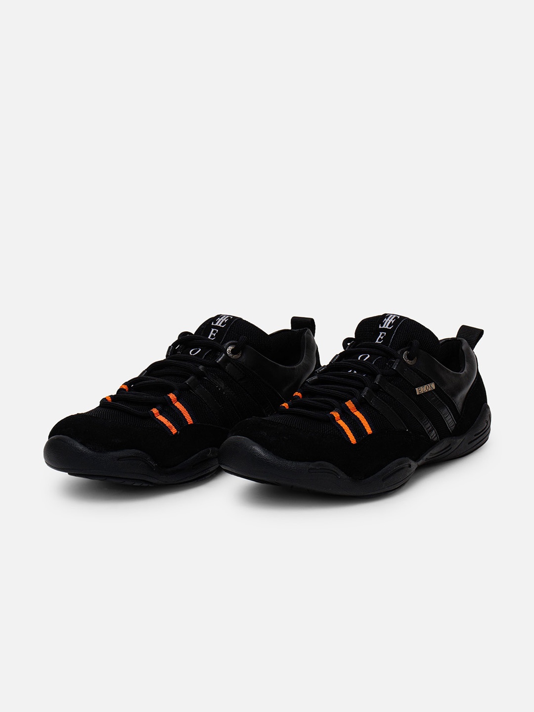 

EZOK Men Antibacterial Leather Sneakers, Black