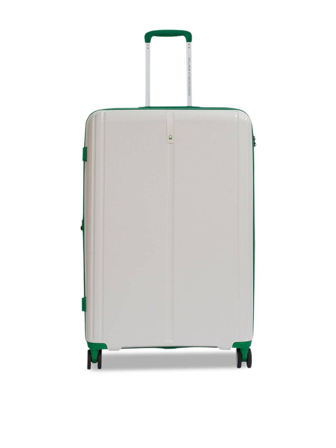 

United Colors of Benetton Hard-Sided Medium Trolley Suitcase, White