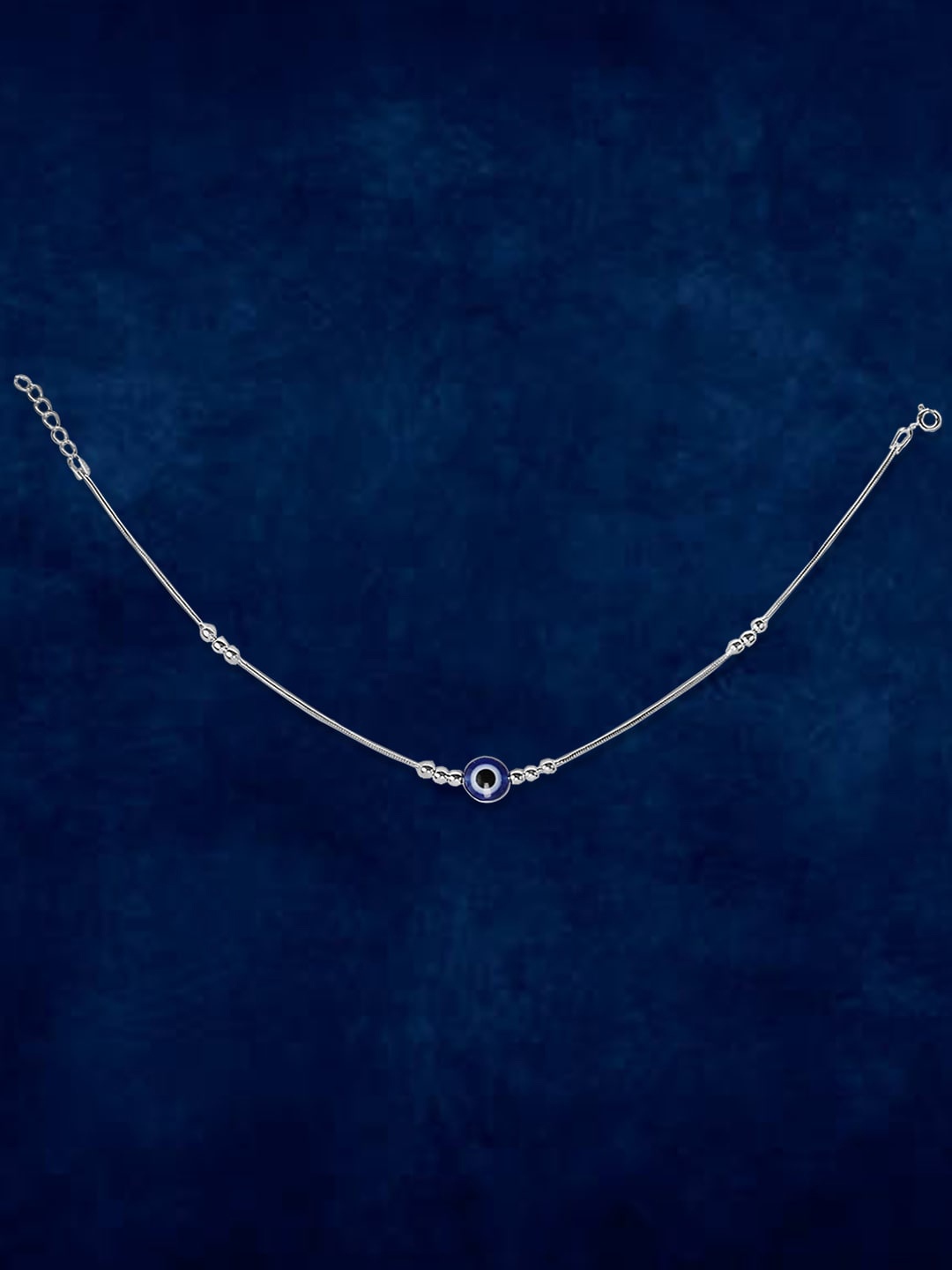 

Taraash 925 Sterling Silver Evil Eye Anklet