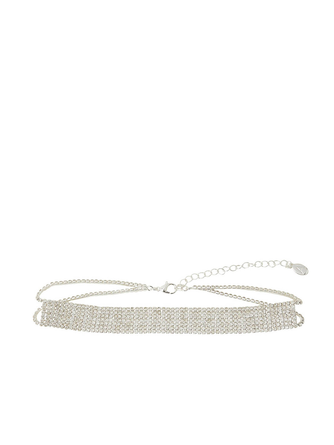 

Accessorize Silver-Plated Crystals Necklace