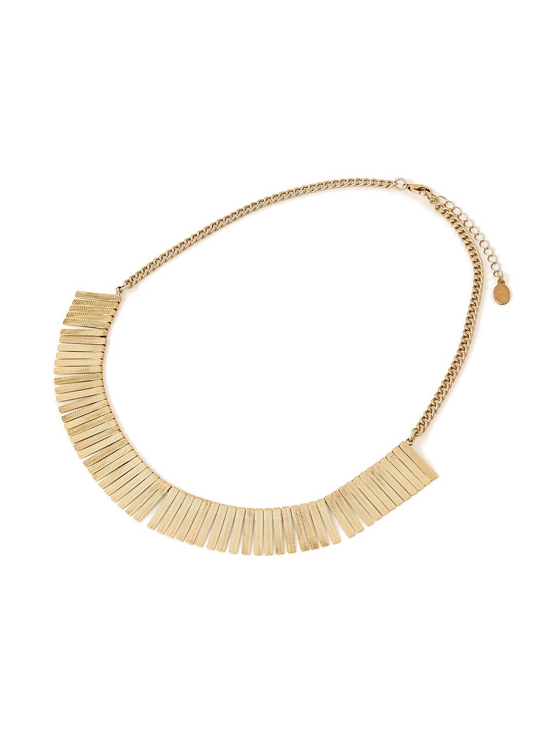 

Accessorize Brushed Metal Statement Necklace, Gold