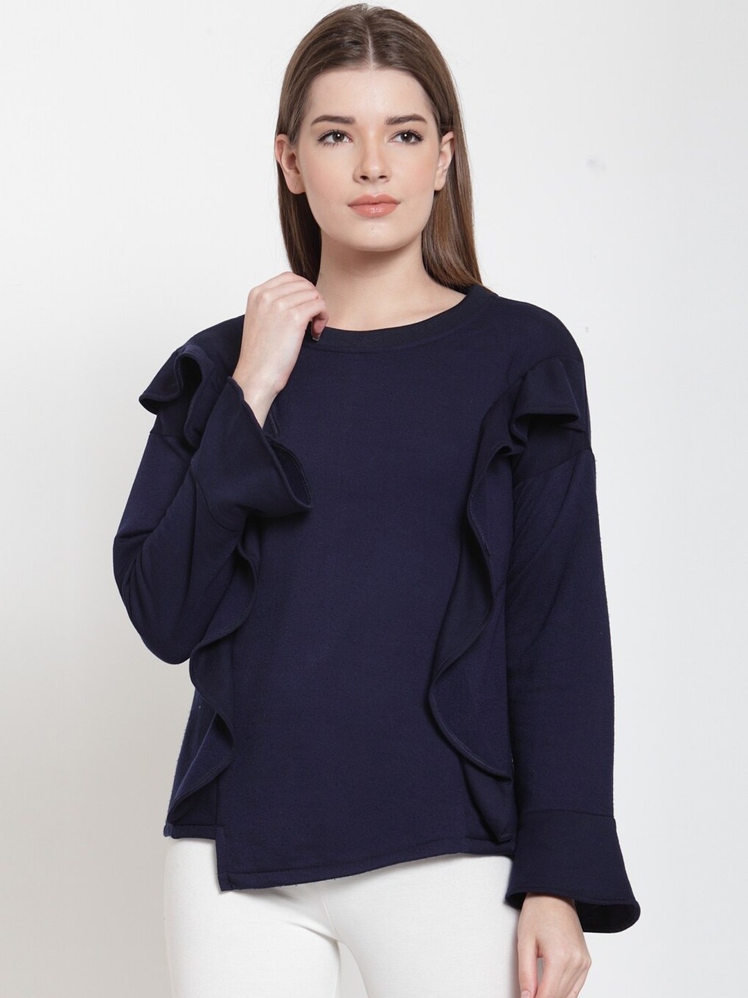 

BAESD Round Neck Sweatshirt, Navy blue