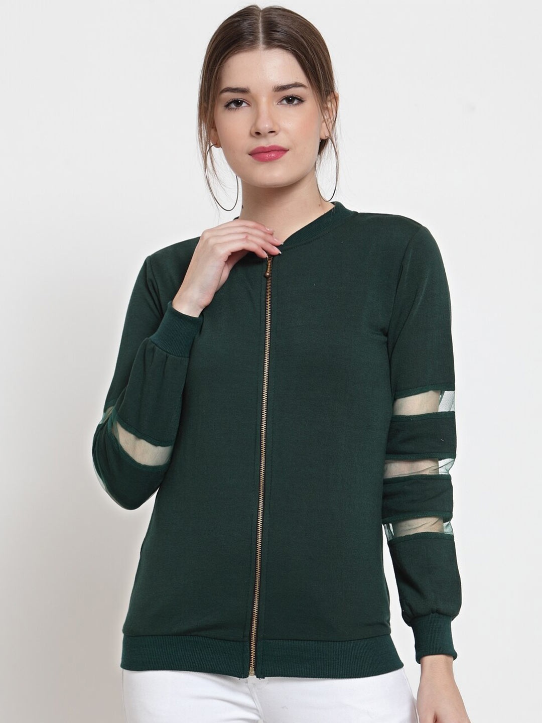 

BAESD Fleece Front-Open Sweatshirt, Teal