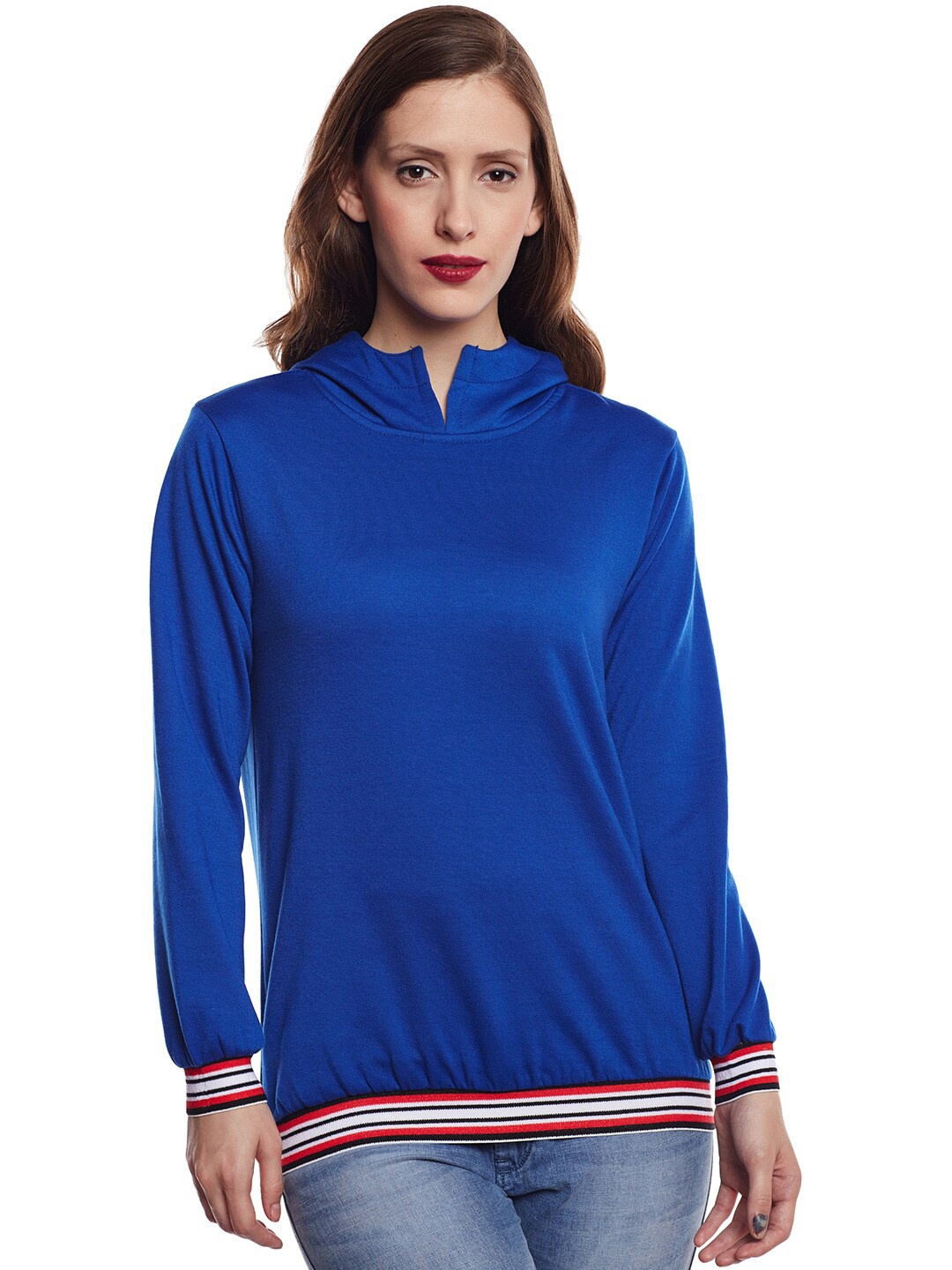 

BAESD Hooded Long Sleeves Fleece Pullover Sweatshirt, Blue