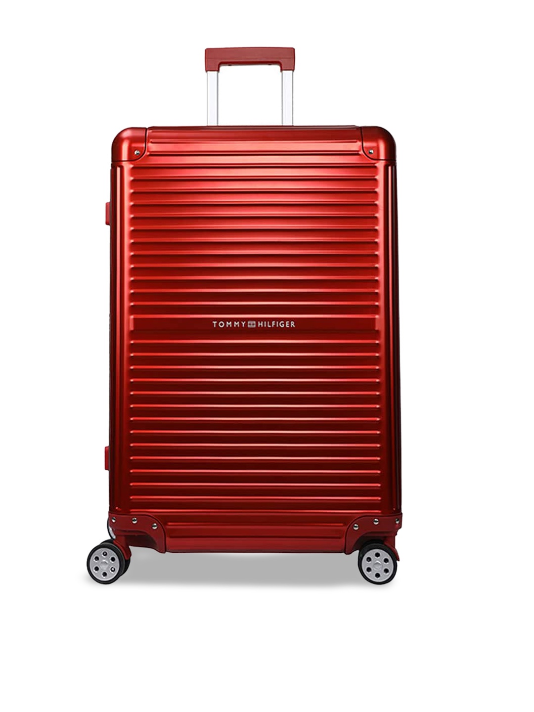 

Tommy Hilfiger Titanium Hard Case Medium Trolley Bag, Red