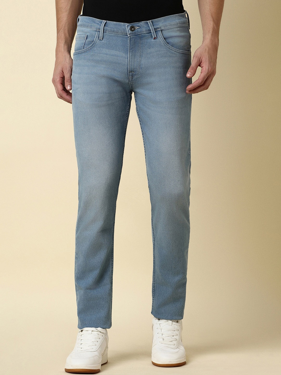 

Allen Solly Men Mid Rise Skinny Fit Clean Look Stretchable Jeans, Blue