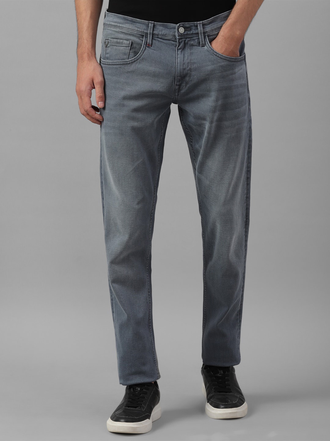 

Allen Solly Men Slim Fit Washed Clean Look Stretchable Jeans, Grey
