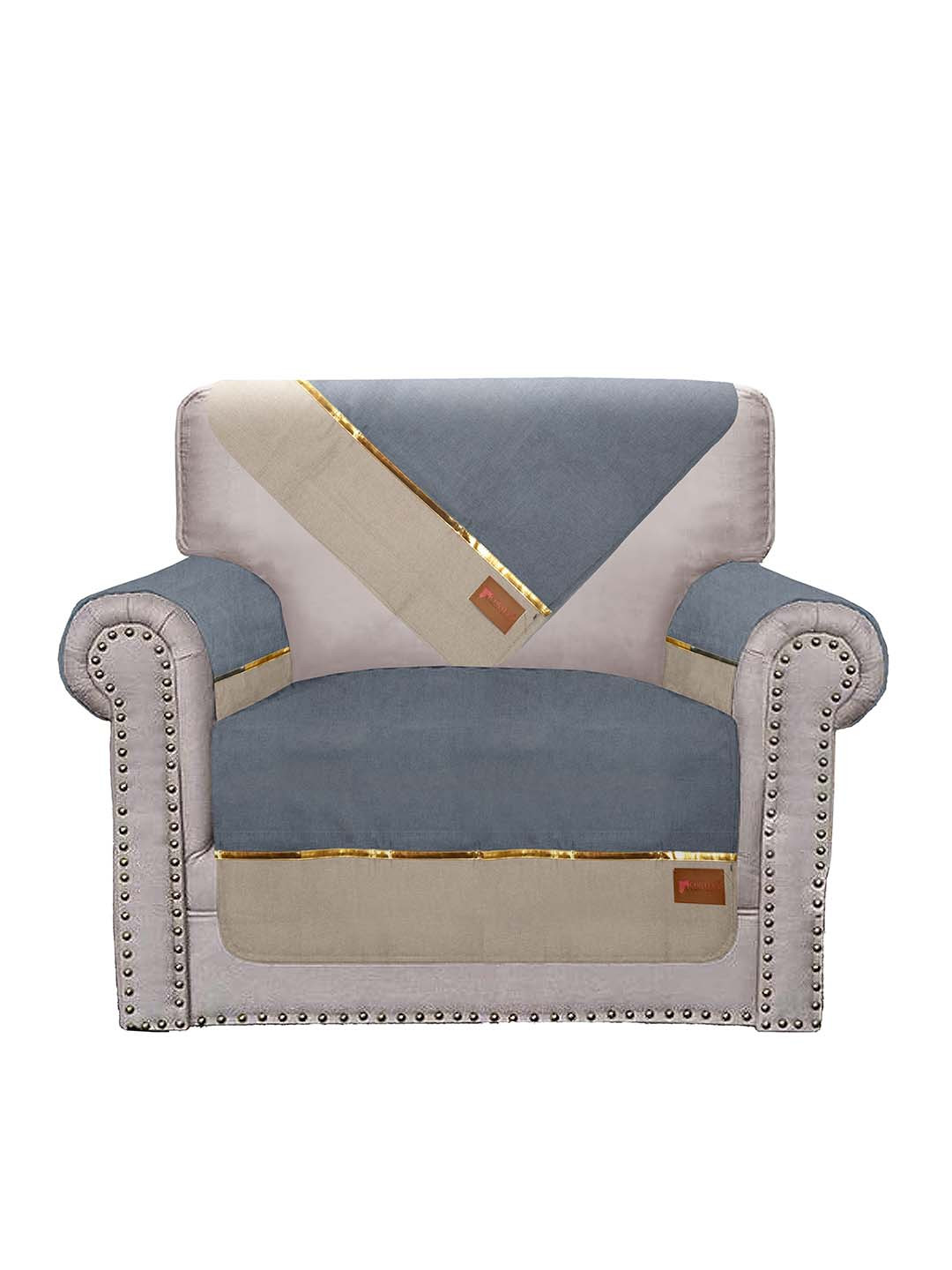 

Cortina Grey & Beige One Seater Non Slip Sofa Covers