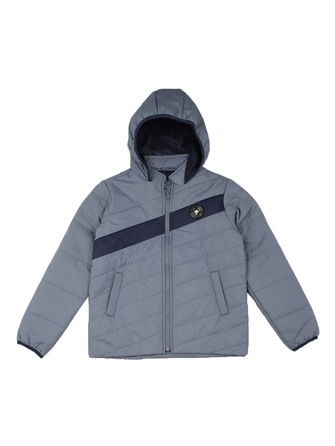 

Allen Solly Junior Boys Hooded Padded Jacket, Grey