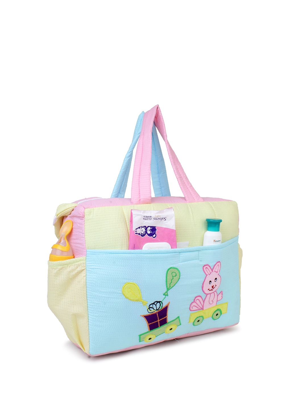 

Bag Pepper Kids Printed Light Weight Water Repellent Diaper Bag, Cream