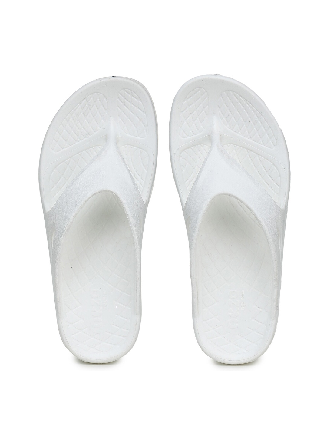 

ABROS Women Textured Thong Flip-Flops, Off white