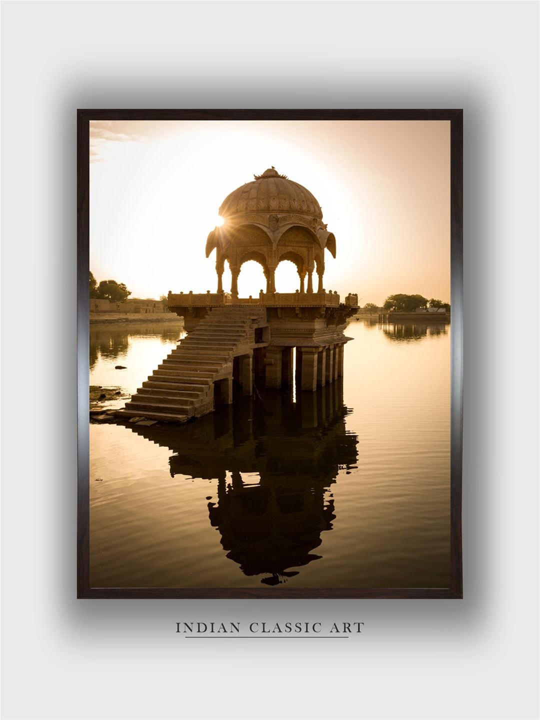 

INDIAN CLASSIC ART Beige & Black Travel Wall Art