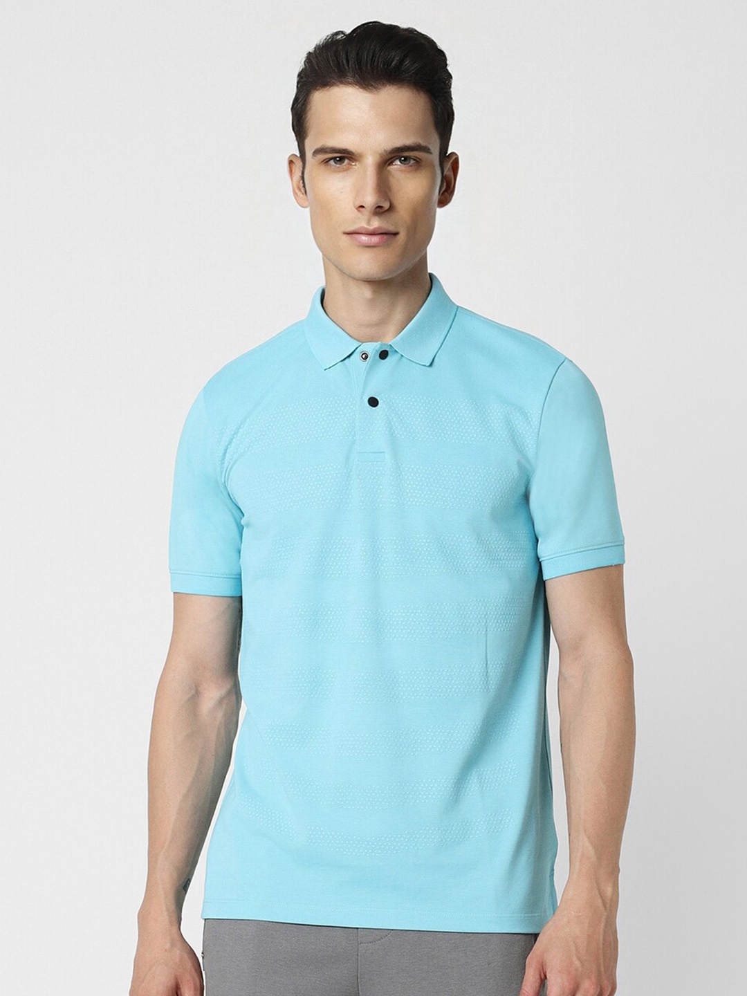 

Van Heusen Flex Polo Collar Casual T-shirt, Blue