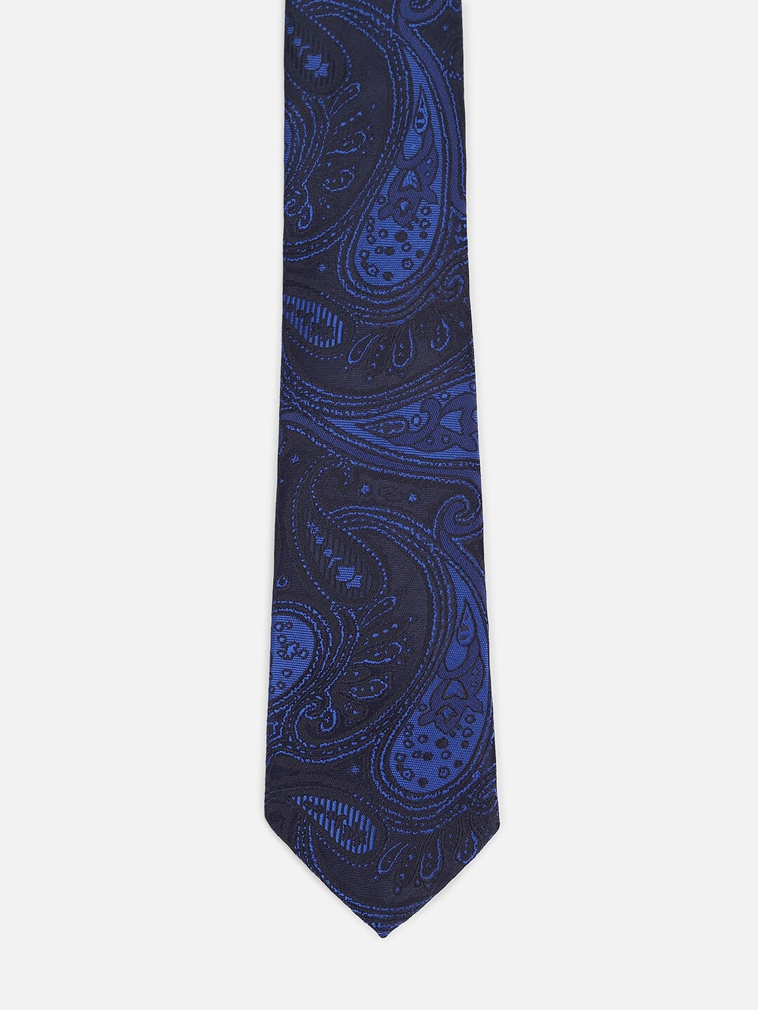 

Allen Solly Ethnic Motif Woven Design Broad Tie, Blue