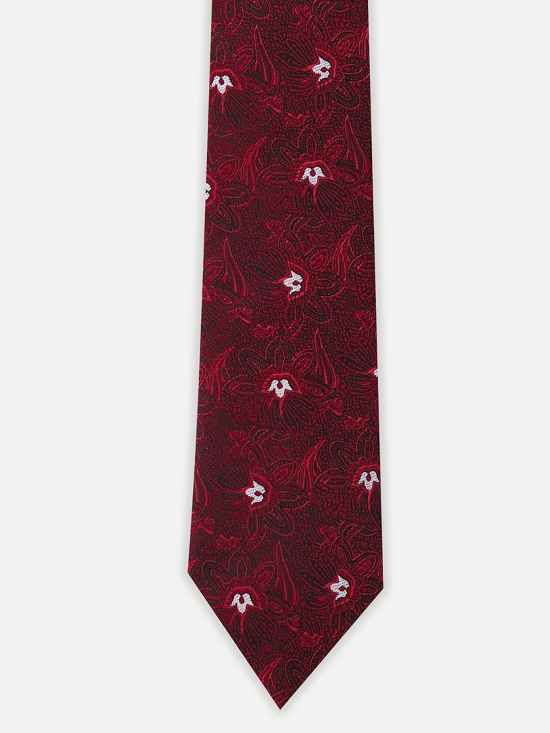 

Allen Solly Men Woven Design Broad Tie, Maroon