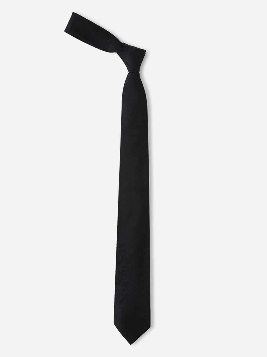 

Allen Solly Men Woven Design Formal Broad Tie, Black