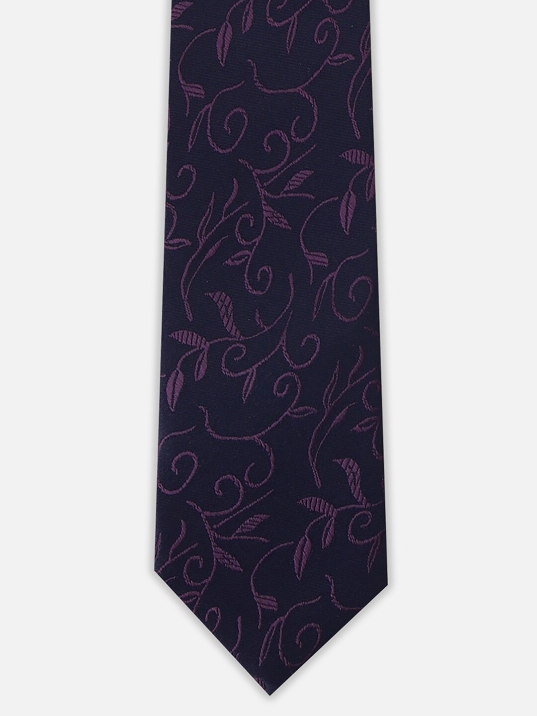 

Allen Solly Men Woven Design Formal Skinny Tie, Navy blue