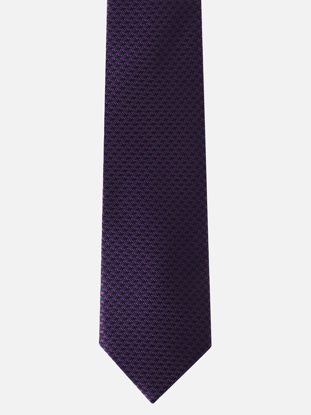 

Allen Solly Men Geometric Woven Design Skinny Tie, Purple
