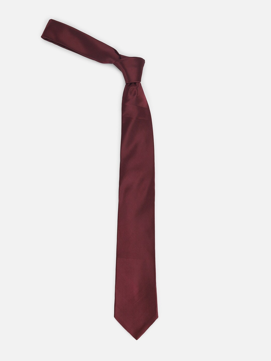 

Allen Solly Men Textured Formal Skinny Tie, Maroon