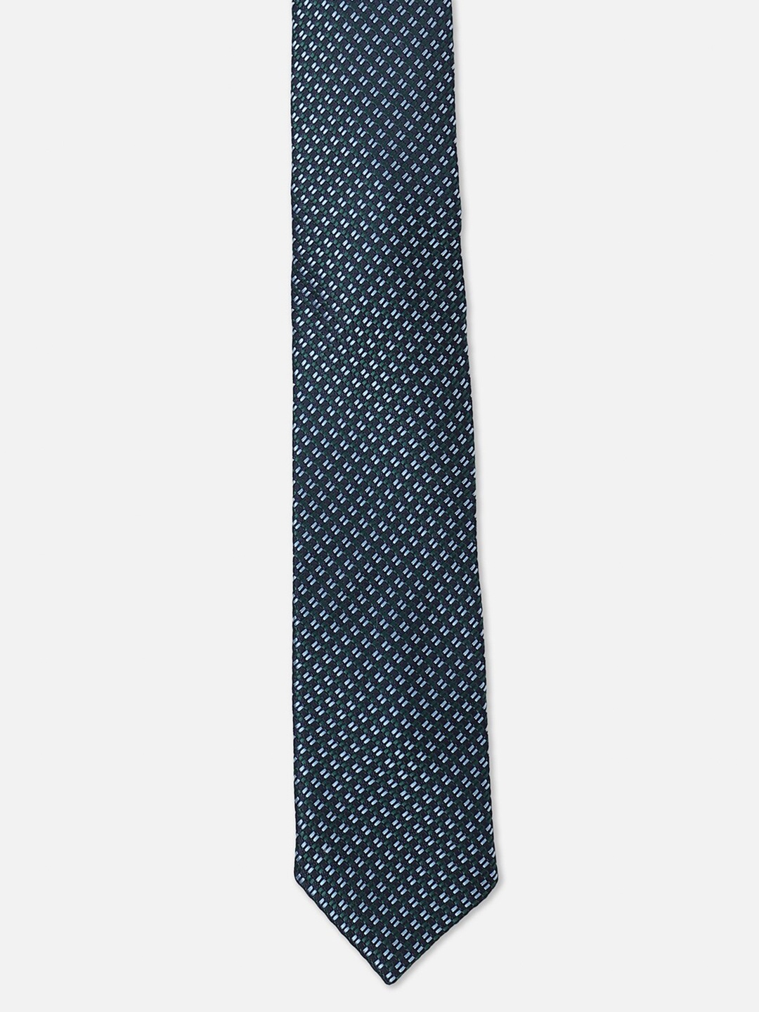 

Allen Solly Men Geometric Woven Design Skinny Tie, Navy blue
