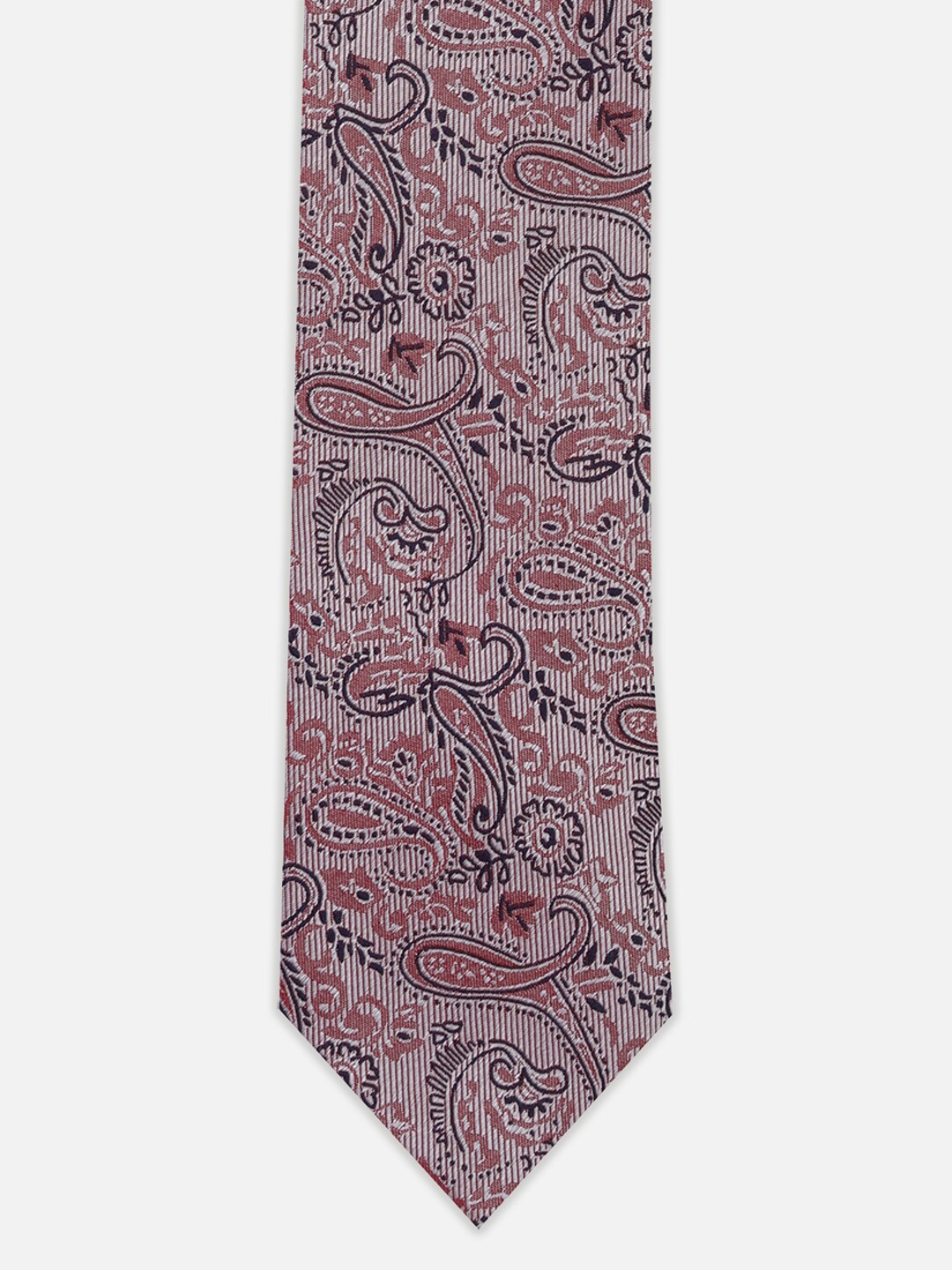 

Peter England Ethnic Motif Embroidered Casual Broad Tie, Pink