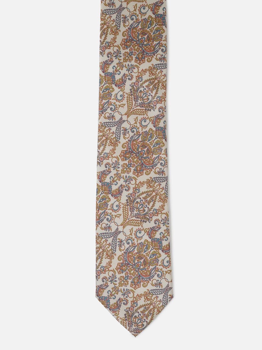 

Peter England Ethnic Motif Embroidered Casual Broad Tie, Beige