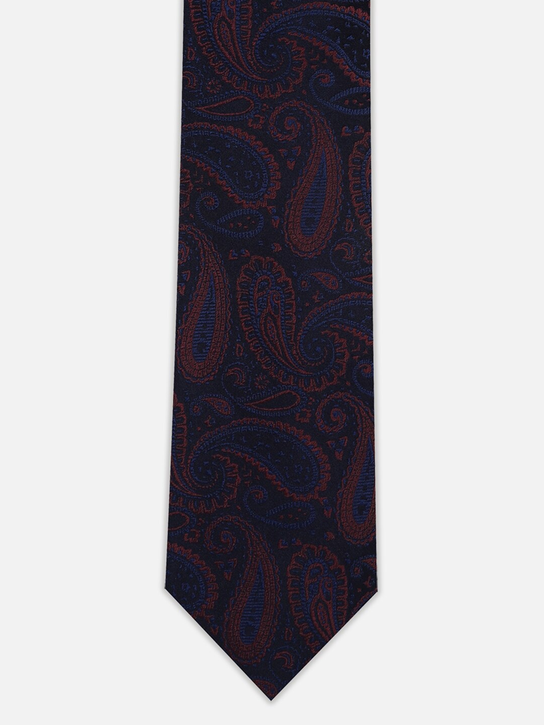 

Peter England Ethnic Motif Embroidered Casual Broad Tie, Navy blue