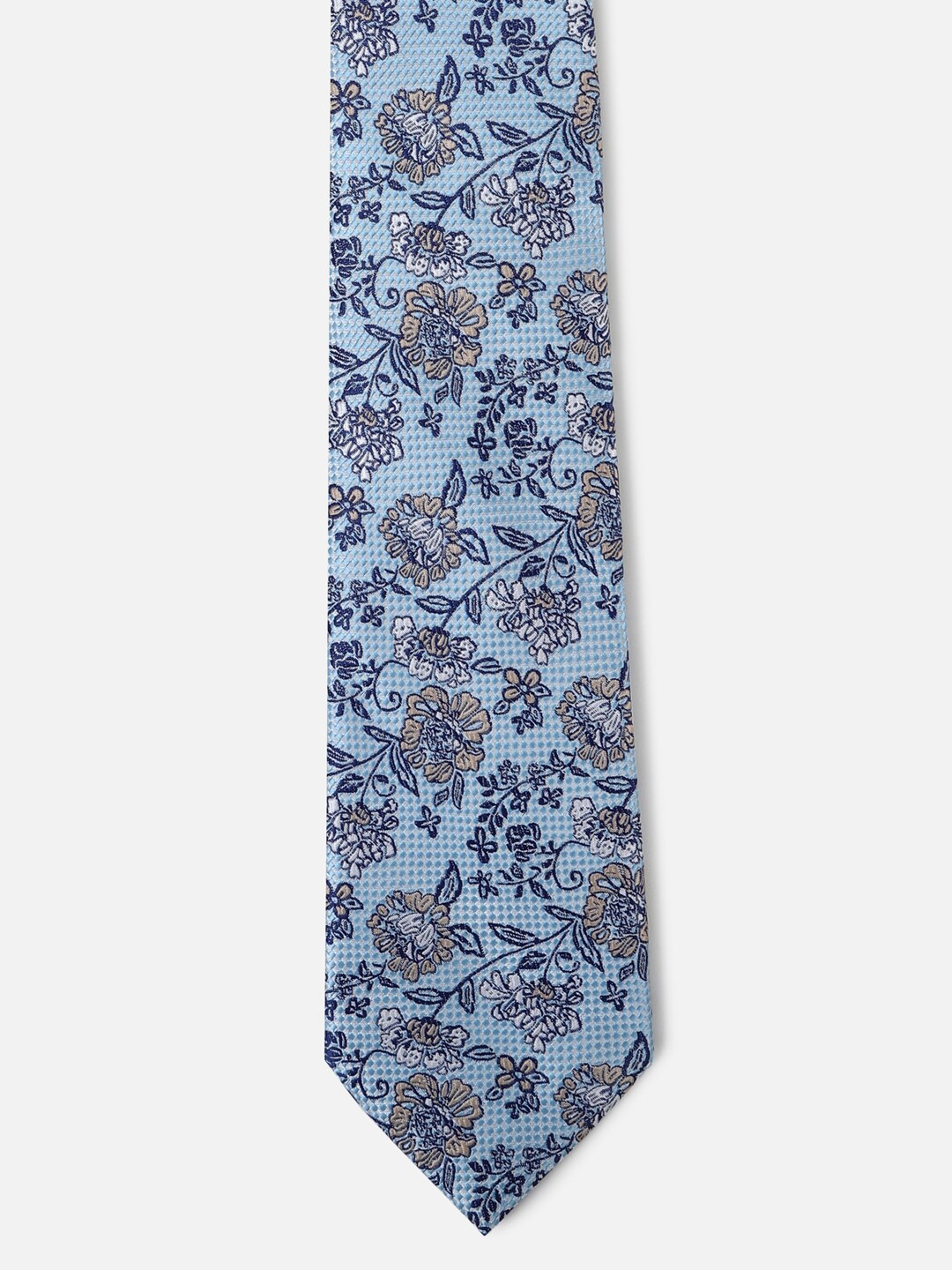 

Peter England Ethnic Motif Embroidered Casual Broad Tie, Blue