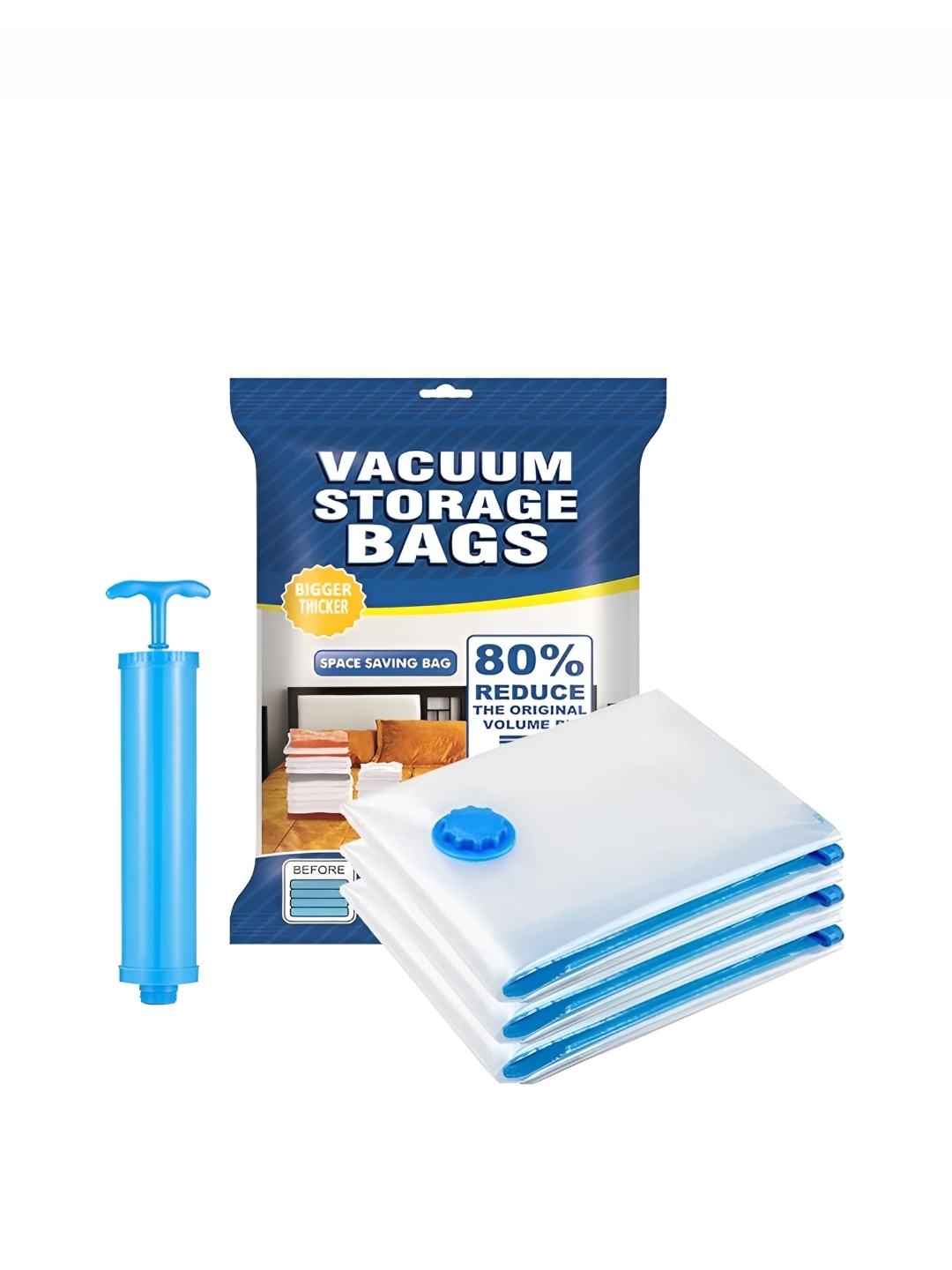 

TONY STARK Transparent 3 Pieces Reusable Vacuum Bag Organisers