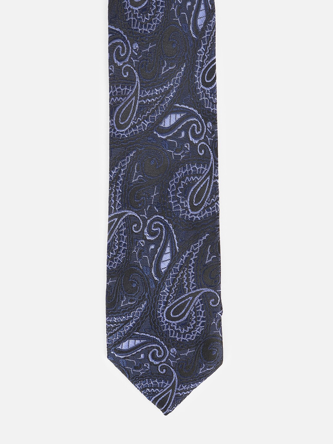 

Van Heusen Ethnic Motif Embroidered Casual Broad Tie, Navy blue
