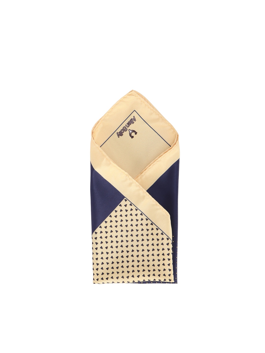 

Allen Solly Geometric Printed Microfiber Pocket Square, Beige