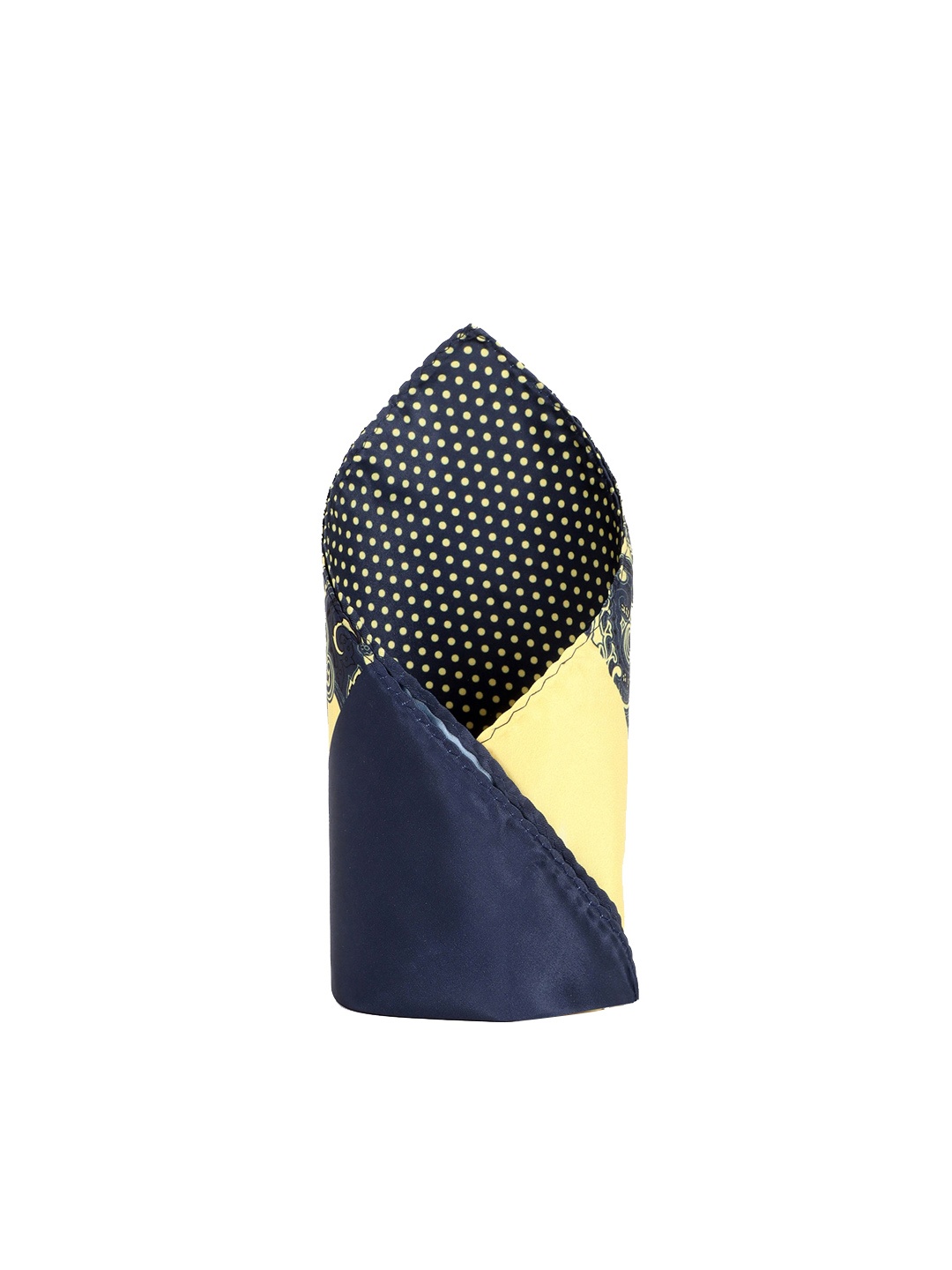 

Allen Solly Geometric Printed Microfiber Pocket Square, Yellow