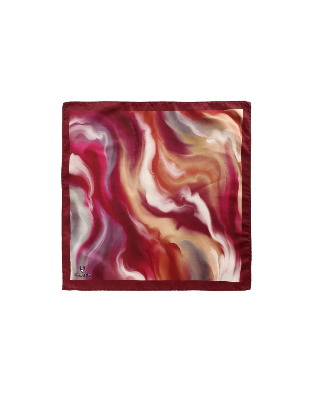 

Allen Solly Printed Microfiber Pocket Squares, Maroon