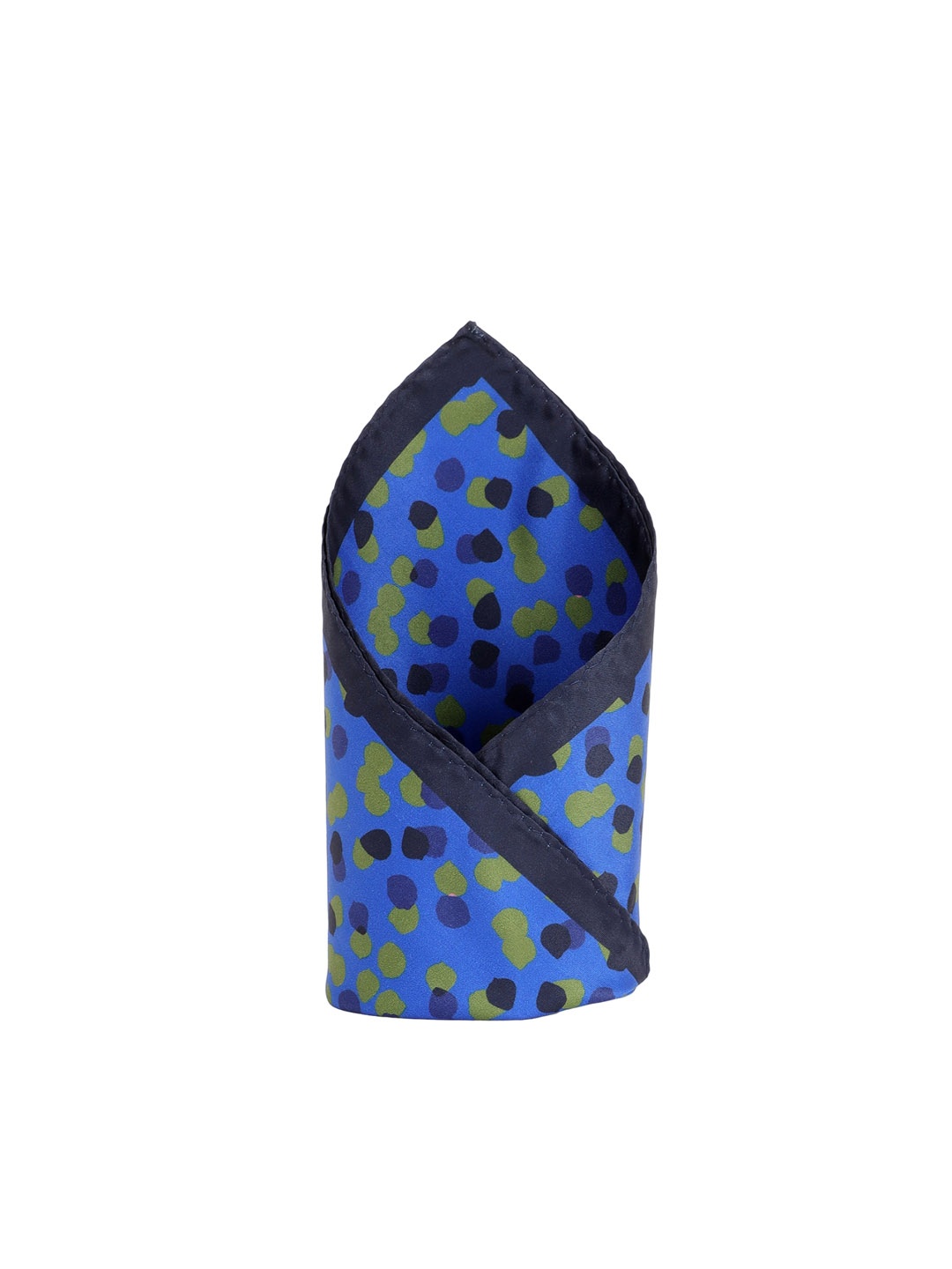 Allen Solly Printed Microfiber Pocket Squares, Blue