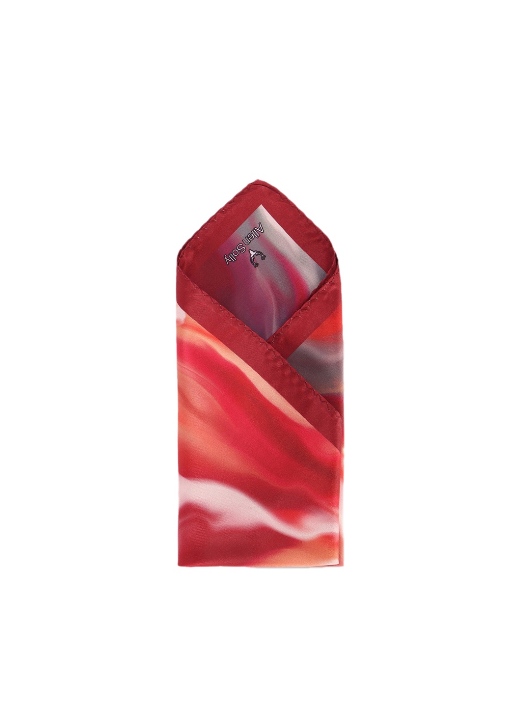 

Allen Solly Printed Microfiber Pocket Squares, Red