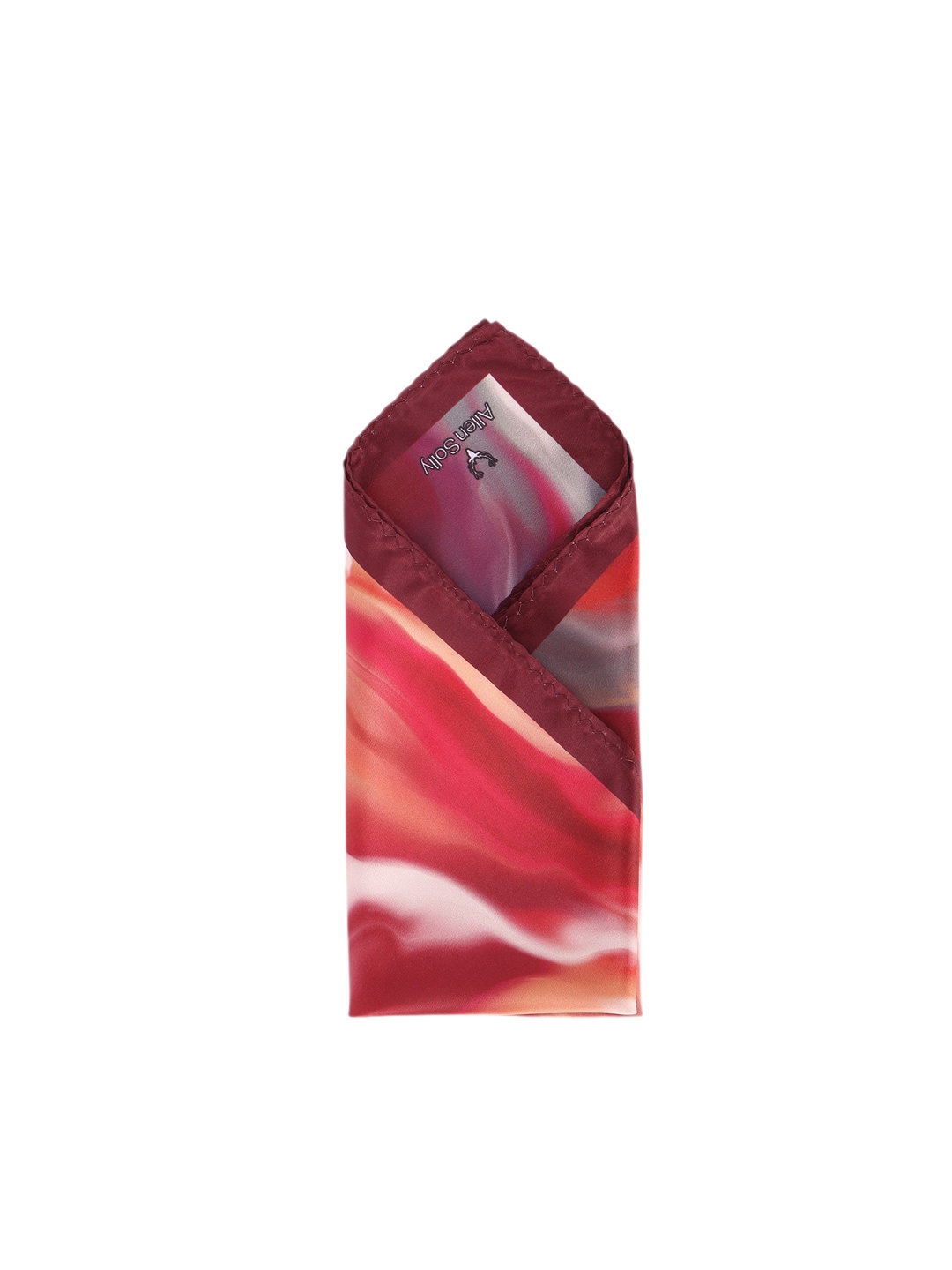 

Allen Solly Printed Microfiber Pocket Square, Red