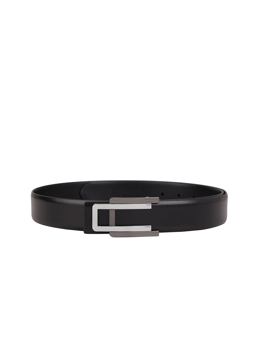 

Da Milano Men Textured Leather Reversible Belt, Black