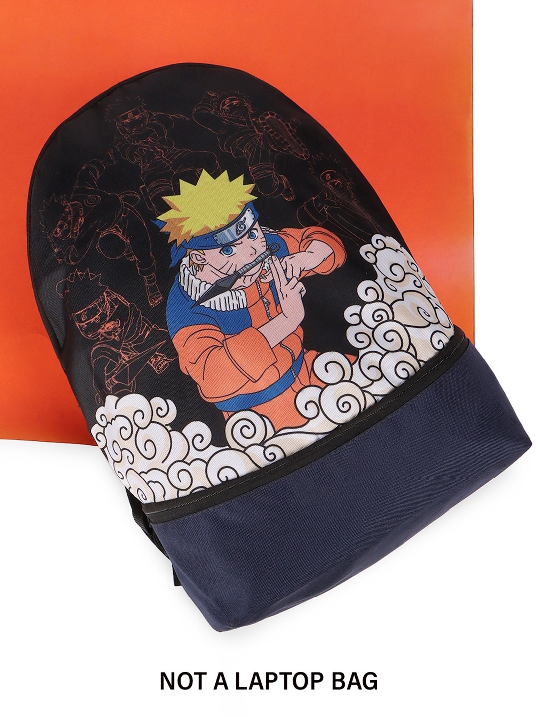 

Bewakoof Unisex Black Naruto Jutsu Printed Backpack