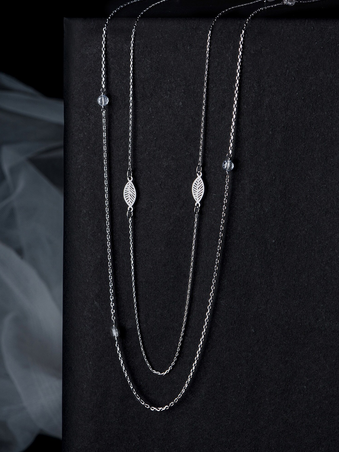 

Accessorize Sterling Silver Silver-Plated Beaded Layered Necklace