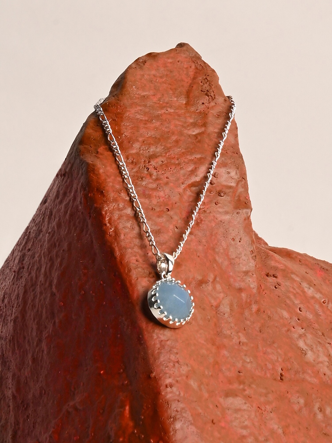 

Accessorize Silver-Plated Star Shaped Pendants with Chain, Blue