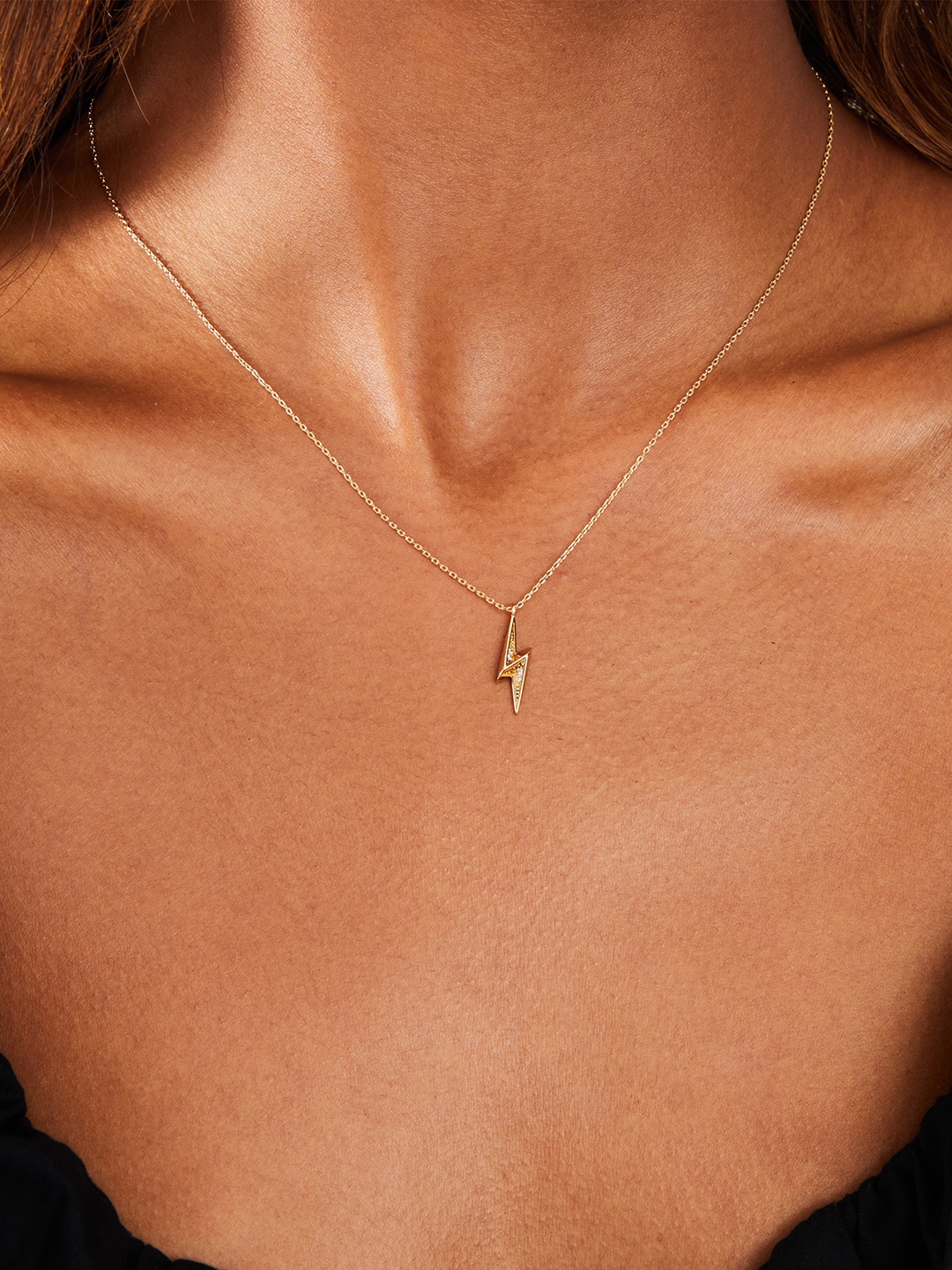 

Accessorize 14K Gold-plated Lightning Pendant Necklace