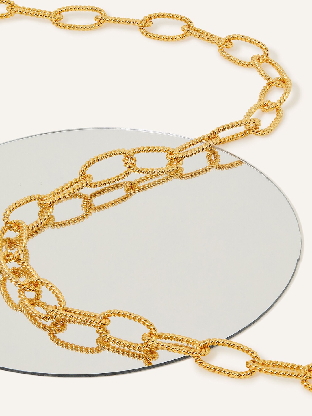 

Accessorize London 14 K Gold-Plated Paperclip Chain Necklace