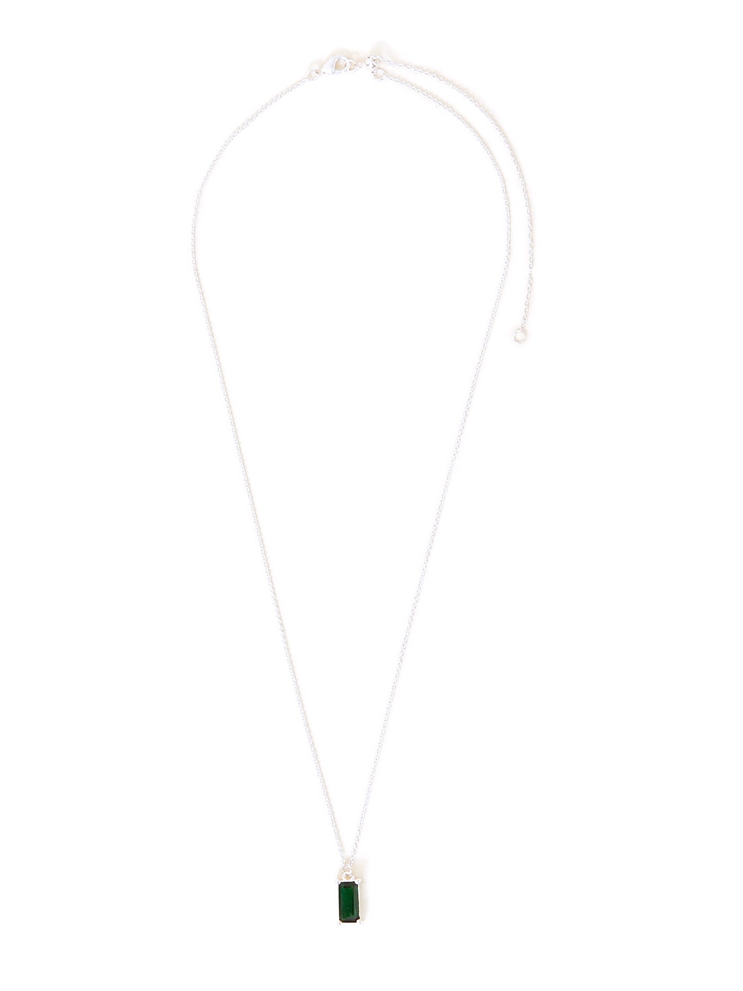 

Accessorize London Women Sterling Silver Stone Pendant Necklace