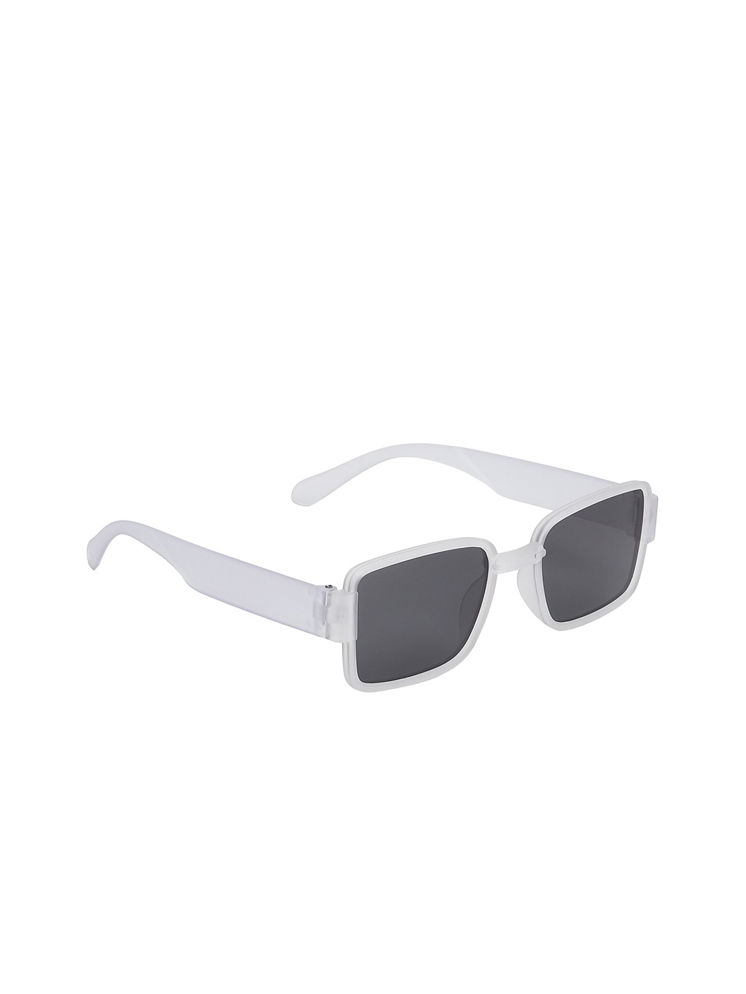 

SCAGLIA Unisex Square Sunglasses with UV Protected Lens SCG_SMILTY_B-WHT, Black