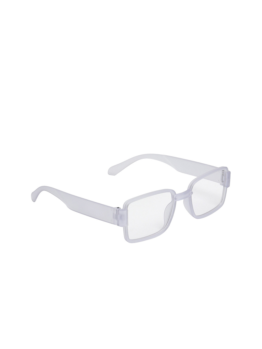 

SCAGLIA Unisex Square Sunglasses with UV Protected Lens SCG_SMILTY_WHT, Transparent