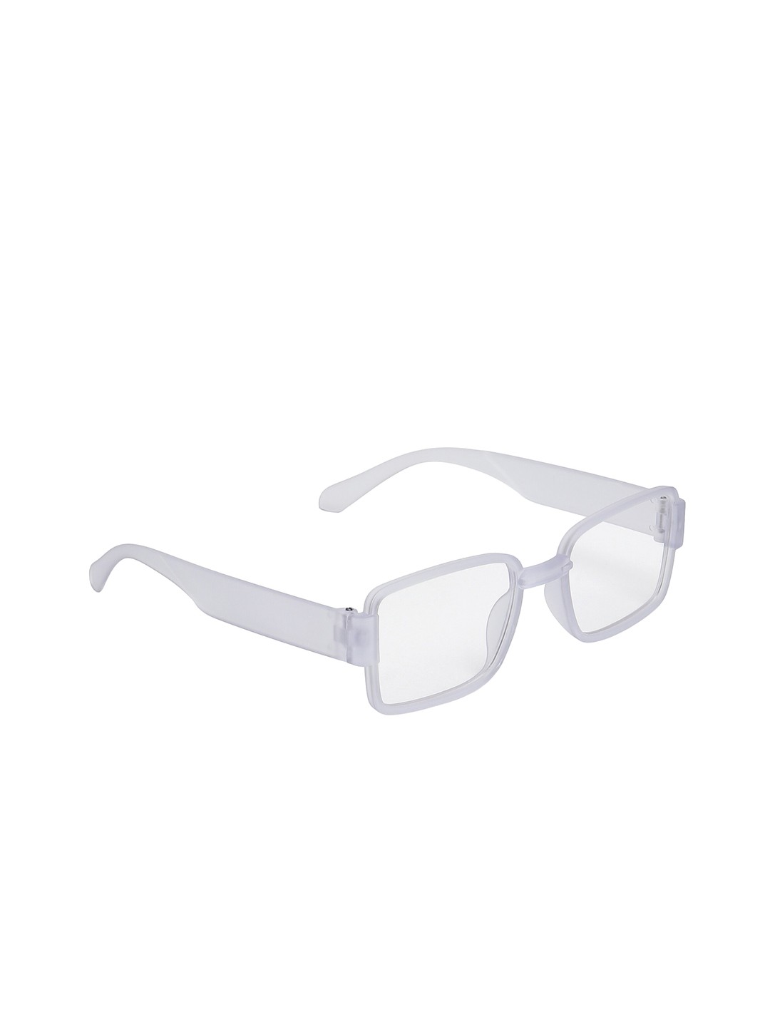

ALIGATORR Unisex Square Sunglasses With UV Protected Lens AGR_SMILTY_WHT, Transparent