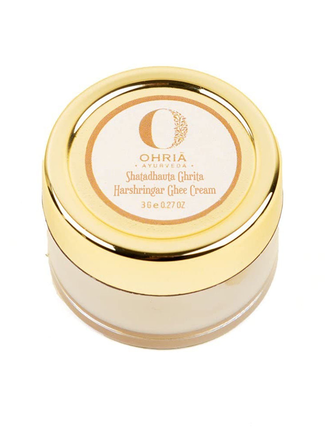 

OHRIA AYURVEDA Shatadhauta Ghrita Harshringar Ghee Cream-3g, White