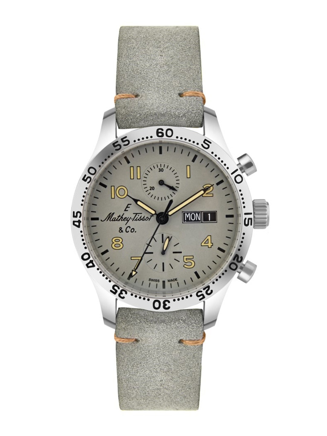 

Mathey-Tissot Men Swiss Made Chronograph Automatic Grey Dial Watch - H1821CHTLG