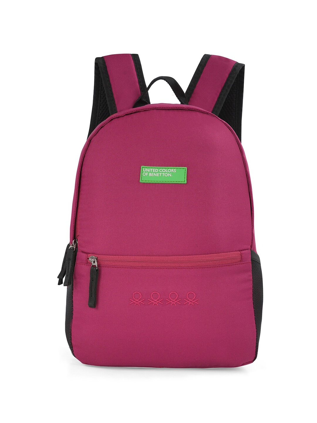 

United Colors of Benetton Unisex Brand Logo Detail Padded Backpack, Pink